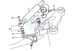 MITO EVOL.125 drawing STEERING DAMPER