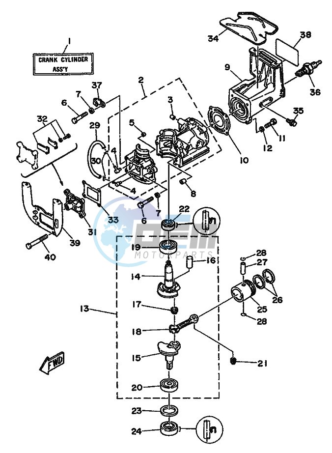 CYLINDER--CRANKCASE