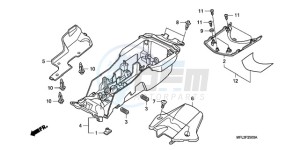 CBR1000RRA Australia - (U) drawing REAR FENDER (CBR1000RR)