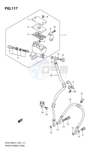 GSX1300R (E2) Hayabusa drawing FRONT BRAKE HOSE