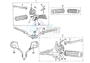 ST RAPIDO - 50 cc drawing STEERING HANDLE