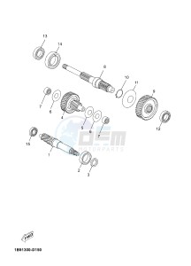 YP125R X-MAX125 X-MAX125 (2ABG 2ABG) drawing TRANSMISSION