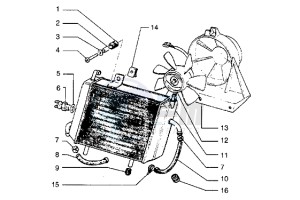 Hexagon 180 LXT drawing Radiator