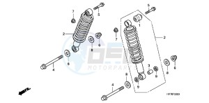 TRX420FPAC TRX420 ED drawing REAR CUSHION