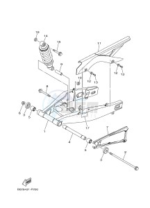 YZF-R3A 321 R3 (B02B B02C) drawing REAR ARM & SUSPENSION