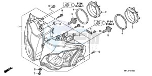 CBR1000RR9 UK - (E / MME) drawing HEADLIGHT