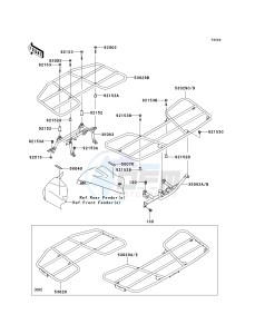 KVF 750 C [BRUTE FORCE 750 4X4I] (C6F-C7F) C7F drawing CARRIER-- S- -