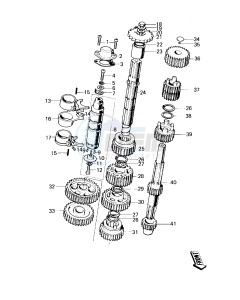 KM 100 A (A1 till A7) drawing TRANSMISSION_CHANGE DRUM -- KM100-A1 Till A4- -