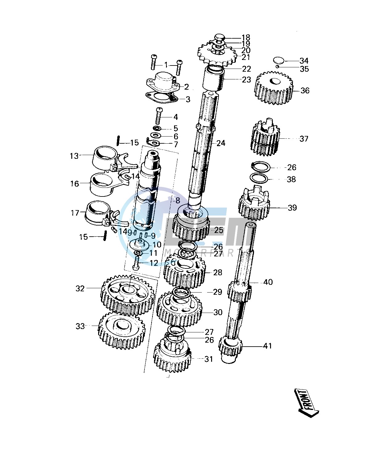 TRANSMISSION_CHANGE DRUM -- KM100-A1 Till A4- -