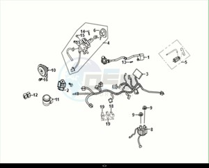 JET 14 200I (XC20W1-EU) (M1) drawing WIRE HARNESS