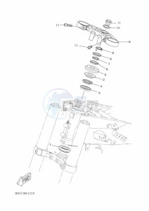 YZF125-A YZF-R125 (BNU1) drawing STEERING