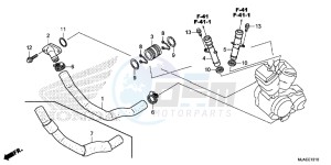 VT750C2BE Shadow - VT750C2B-E UK - (E) drawing WATER PIPE