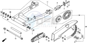 CB500 drawing SWINGARM (2)