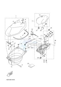 NS50F AEROX 4 (1GB1 1GB1 1GB1 1GB1 1GB1) drawing SEAT & CARRIER