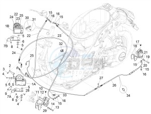 SUPER GTS 300 4T 4V IE ABS E3 (APAC) drawing Brakes pipes - Calipers (ABS)