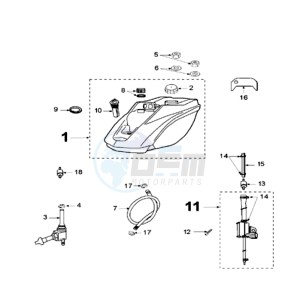 LUDIX 10 RLA drawing TANK AND FUEL PUMP