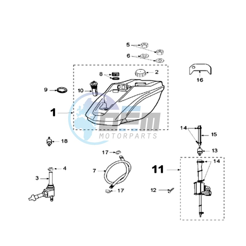 TANK AND FUEL PUMP