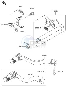 RM65 (E21) drawing GEAR CHANGE MECHANISM