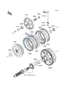 ER-6f ABS EX650B8F GB XX (EU ME A(FRICA) drawing Clutch