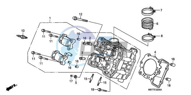 FRONT CYLINDER HEAD