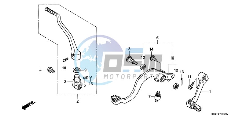 PEDAL/ KICK STARTER ARM