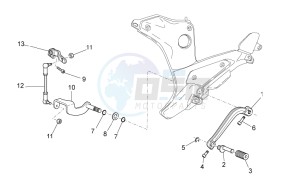 Breva 1200 drawing Gear lever