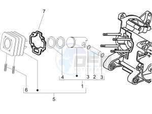 NRG 50 power DT drawing Cylinder-piston-wrist pin unit