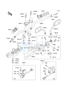 ZR 1000 A [Z1000] (A6F-A6F) A6F drawing HANDLEBAR