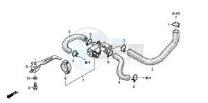 CBR600RR drawing AIR INJECTION CONTROL VALVE