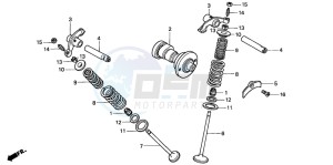 XLR125R drawing CAMSHAFT/VALVE