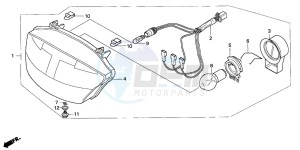 SH50 SH FIFTY drawing HEADLIGHT