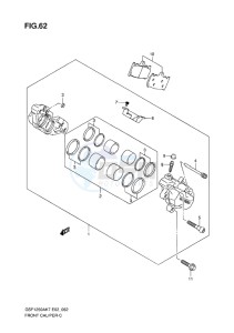 GSF-1250 BANDIT EU drawing FRONT CALIPER