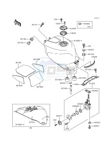 ZX 750 N [NINJA ZX-7RR] (N1-N2) [NINJA ZX-7RR] drawing FUEL TANK