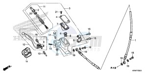 CRF250RE CRF250R Europe Direct - (ED) drawing FR. BRAKE MASTER CYLINDER