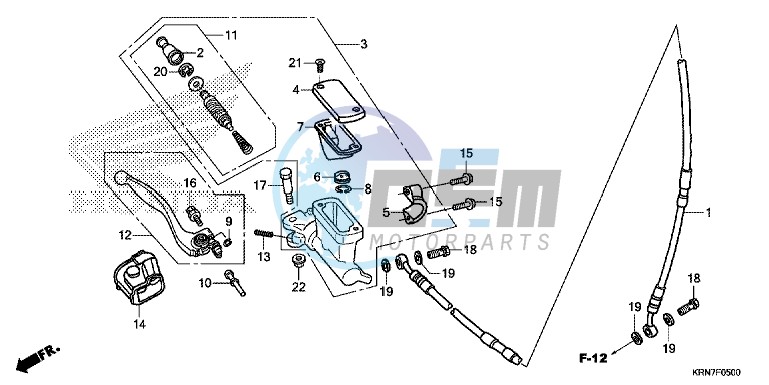 FR. BRAKE MASTER CYLINDER