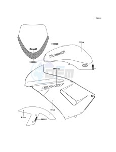 ER-6f ABS EX650B7F GB XX (EU ME A(FRICA) drawing Decals(Blue)