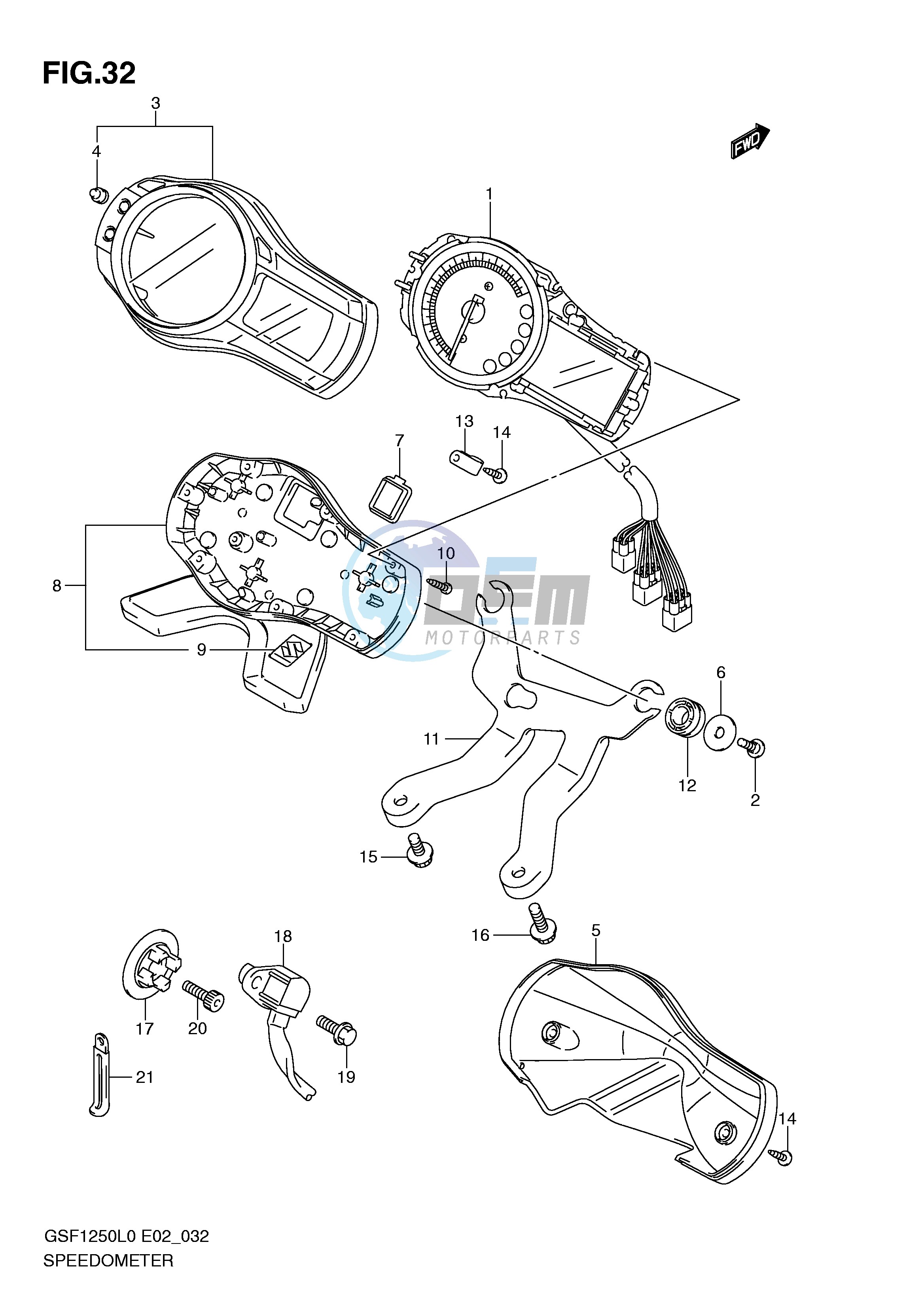 SPEEDOMETER (GSF1250AL0)