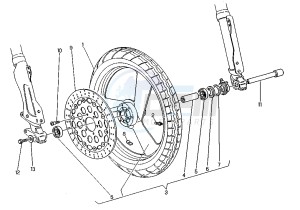 SUPERCITY 125 drawing FRONT WHEEL