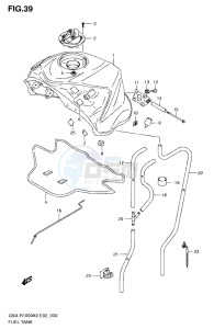 GSX-R1000 drawing FUEL TANK (MODEL K9)