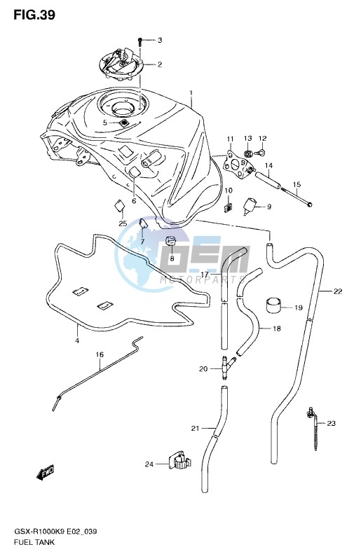 FUEL TANK (MODEL K9)