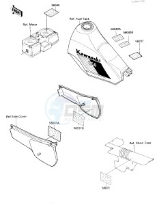 KL 250 D [KLR250] (D4-D6) [KLR250] drawing LABELS