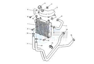 YQ AEROX 50 drawing COOLING SYSTEM