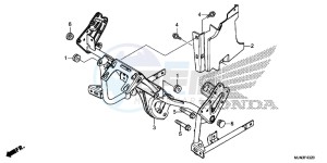 CTX1300AE CTX1300A UK - (E) drawing COWL STAY