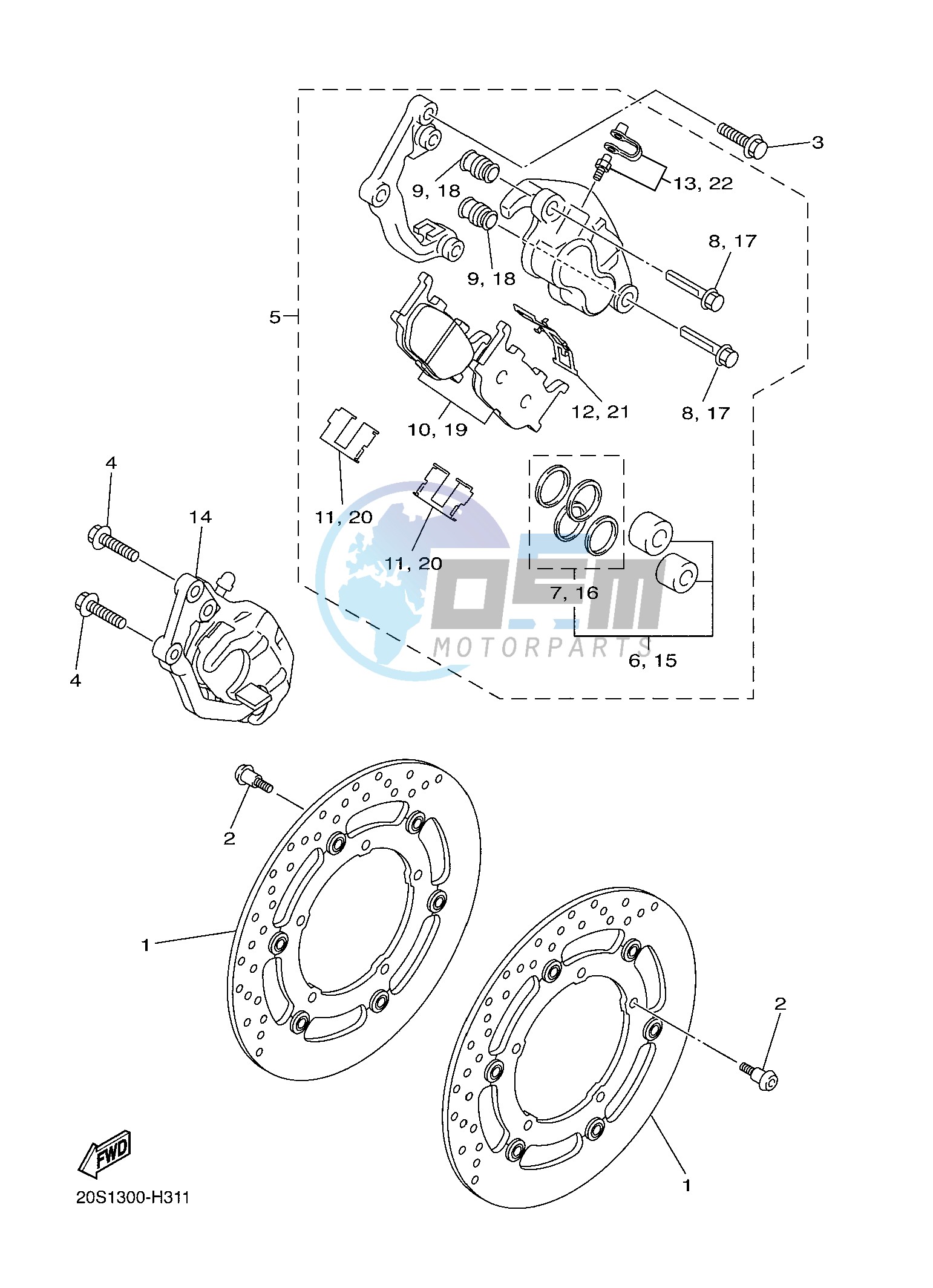 FRONT BRAKE CALIPER