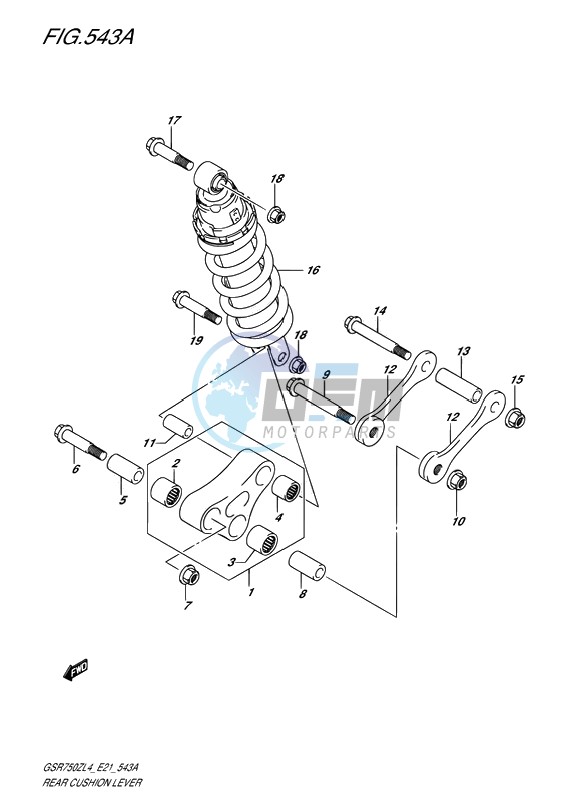 REAR CUSHION LEVER