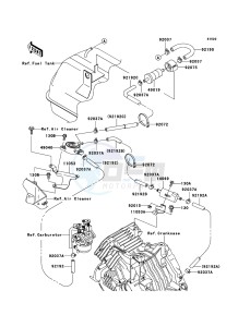 MULE 600 KAF400-B1 EU drawing Fuel Pump