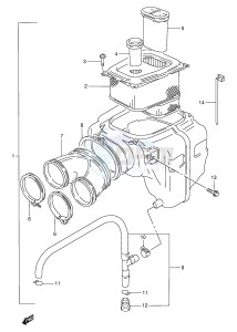 DR800S (E4) drawing AIR CLEANER