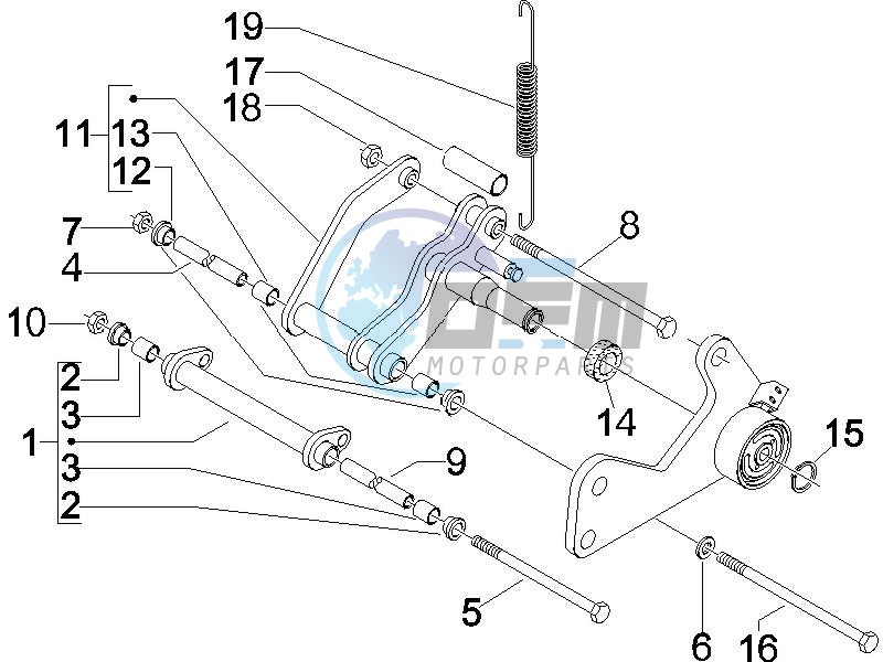 Swinging arm