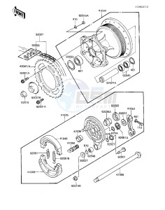 KX 250 C [KX250] (C1) [KX250] drawing REAR HUB_BRAKE_CHAIN