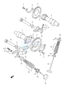 VL800 (E2) VOLUSIA drawing CAMSHAFT - VALVE